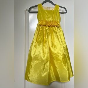 Sweet Kids USA Yellow Rose Dress Girls 7